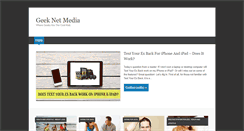 Desktop Screenshot of geeknetmedia.com